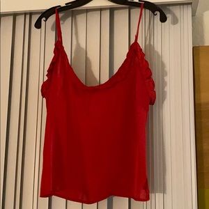 Free people ruffled cami ❤️❤️